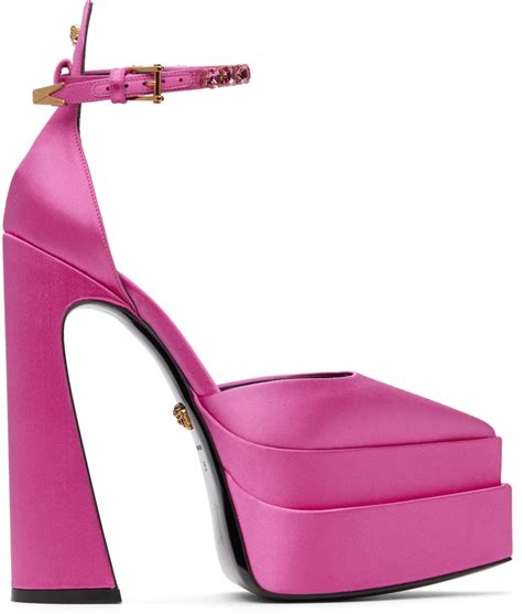 pink versace platform heels|versace platform heels women.